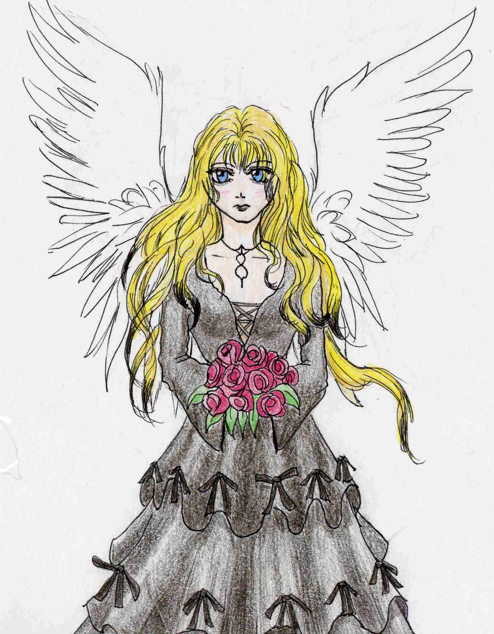 Gothic angel (for Fatal_dreamer) by Leonessa