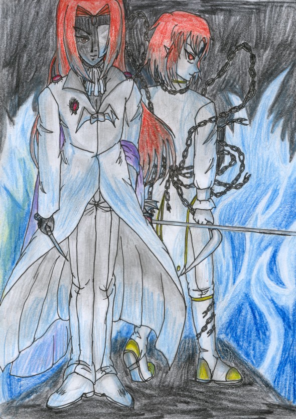 Incubus (NOT red-haired Sephiroth!) and Sicarius by Leonette