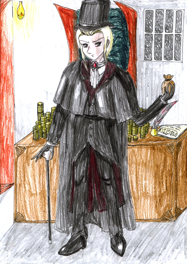 A Christmas Carol series: Lucius as Ebenezer Scrooge by Leonette