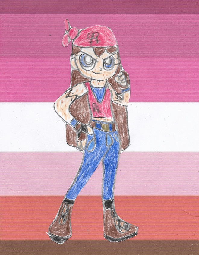Power Dyke Girl Z by LesbianRobotGirl