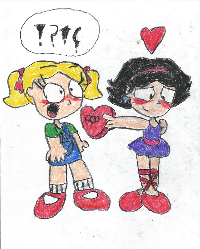 June hearts Annie by LesbianRobotGirl
