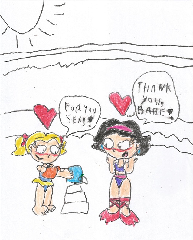 A Gift On The Beach by LesbianRobotGirl