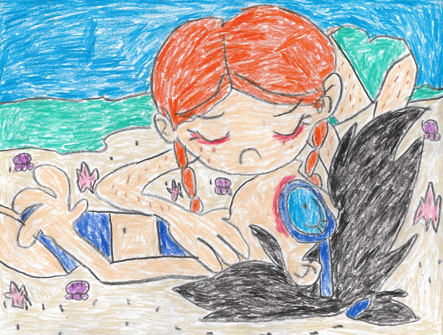 HA-Kissing On The Beach by LesbianRobotGirl