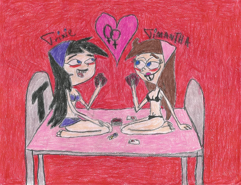 Trixantha Strip Poker by LesbianRobotGirl