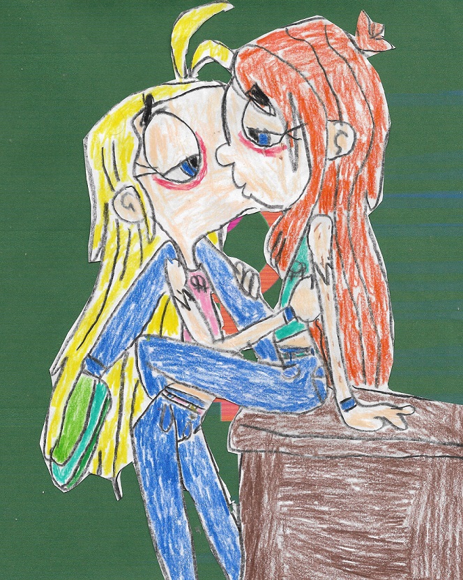 Deela-Kissing by LesbianRobotGirl