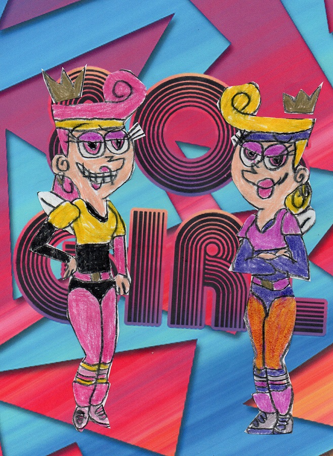 80's Girls-Wanda And Blonda Redraw by LesbianRobotGirl