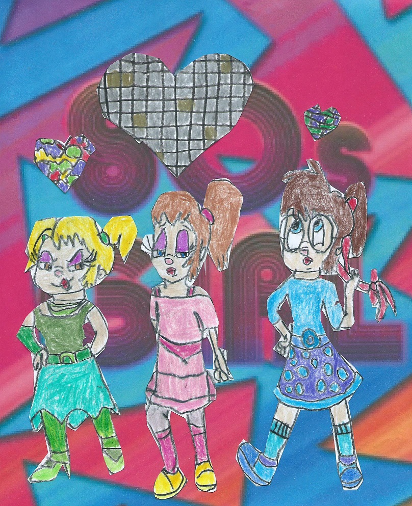 80's Girls-Brittany,Jeanette And Eleanor Redraw by LesbianRobotGirl