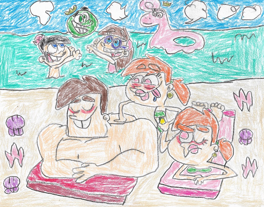 FOP-Family Beach Day by LesbianRobotGirl