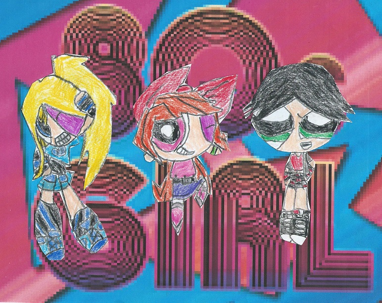 80's Girls-Blossom,Bubbles And Buttercup by LesbianRobotGirl