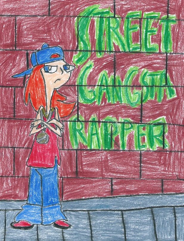 Street Gangsta Rapper Candace by LesbianRobotGirl