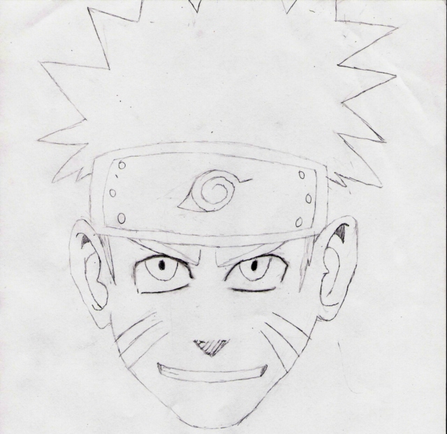 Naruto first attempt (face) by Lexan