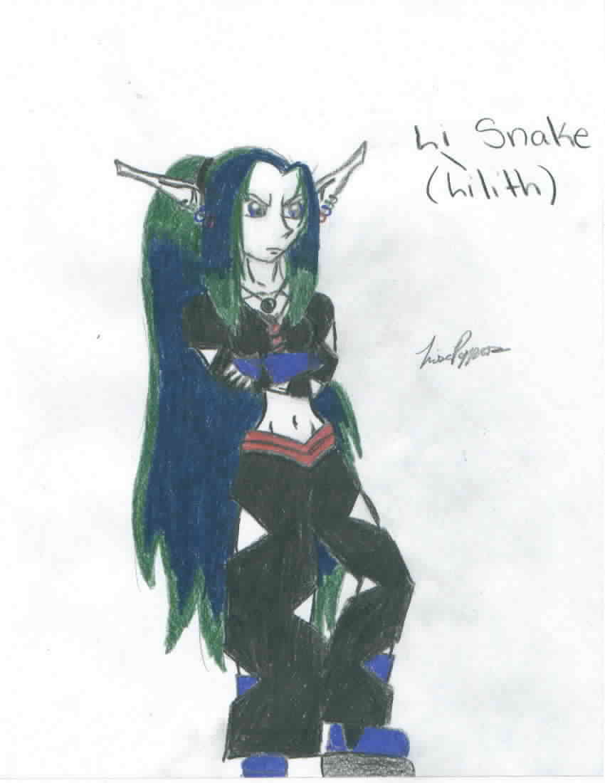 Li Snake 3 (she is a tad pissed off) by Li_Snake