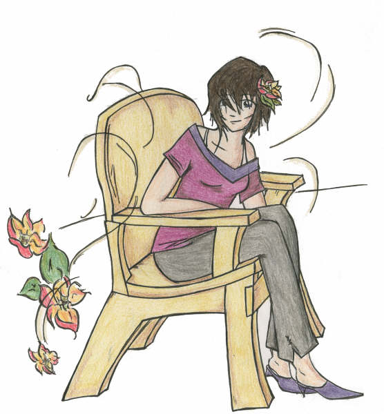Girl in Chair by Liason