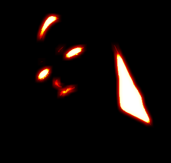 A Face in the Dark by Ligea