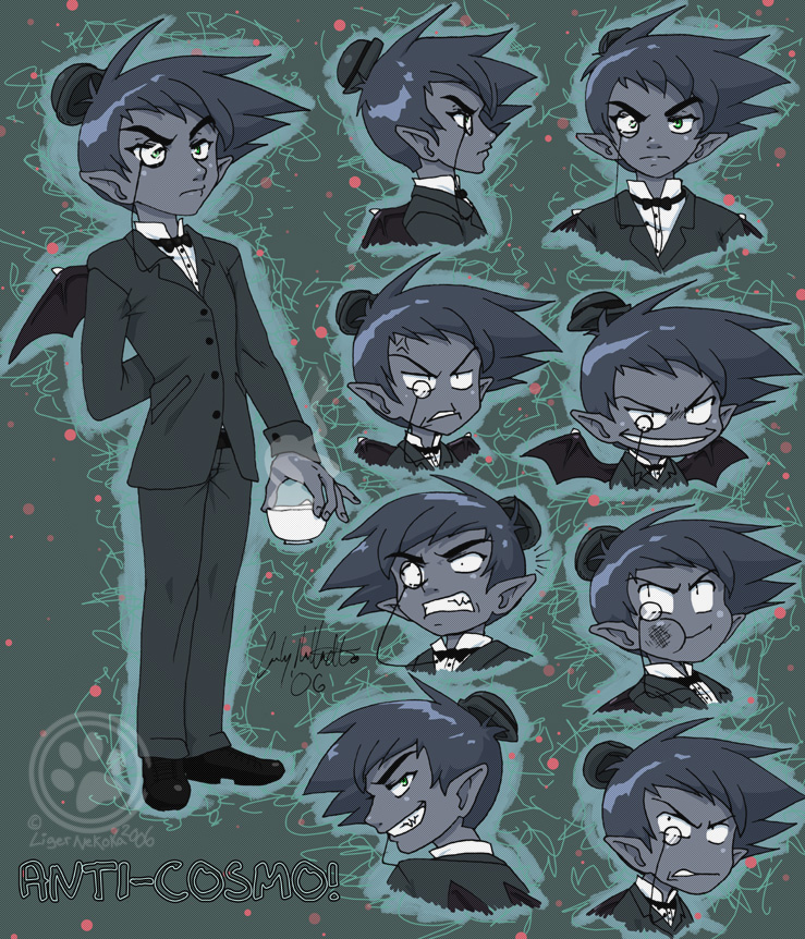 Anti-Cosmo Character Sheet by LigerNekoka