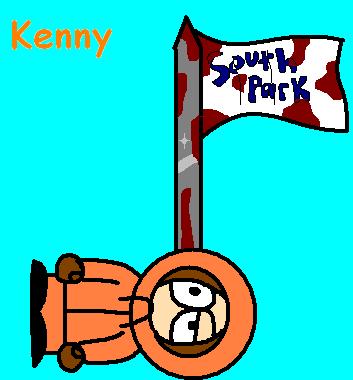 Dead kenny on a flag pole by LightShadeRaven