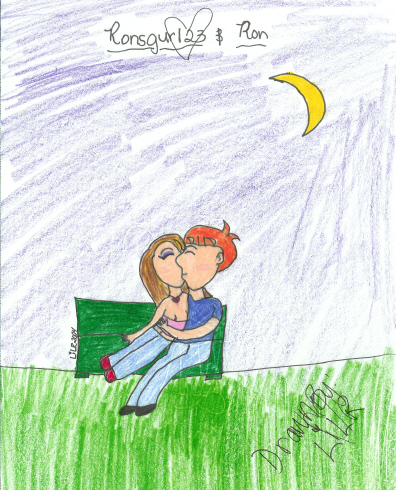 Ronsgurl23 & Ron Kissing in the park (4 ronsgurl23 by LilR