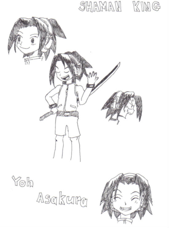 yoh's expressions by LilRic3ball