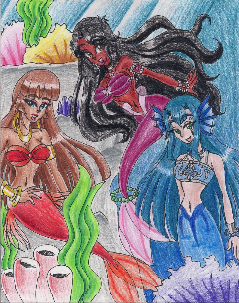 Swim with the Mermaids by LilacPhoenix