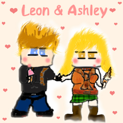 Chibi Leon&Ashley by Lildev