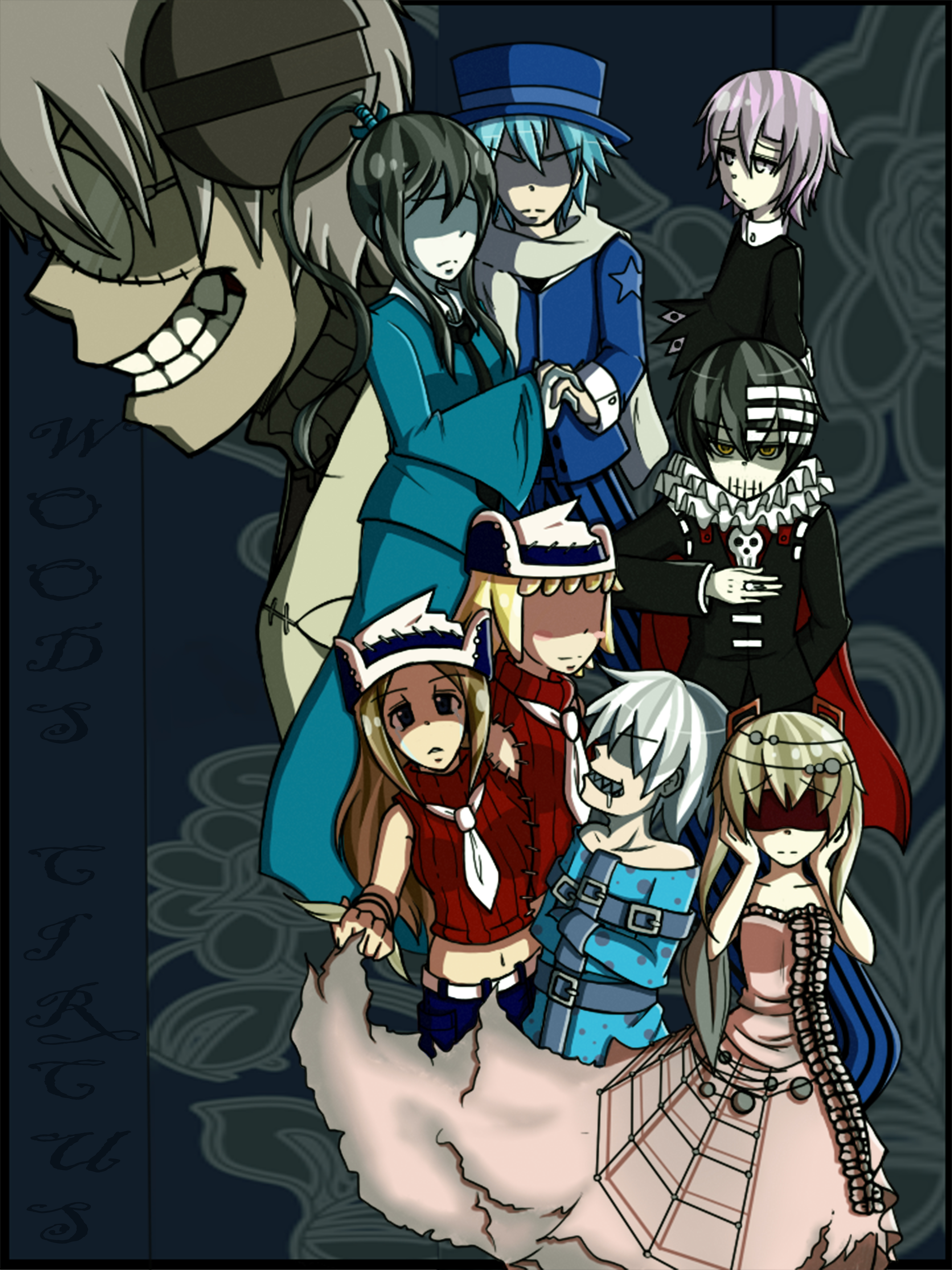 Re-Draw: Dark Wood CircusxSoul Eater by LilithShiro