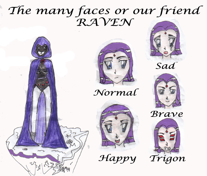 Raven's many faces by Lilith_Brooke
