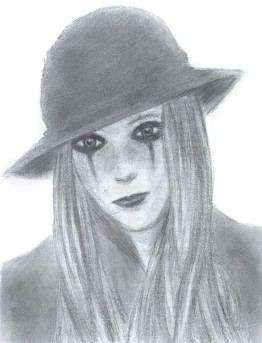 Goth girl in a hat by Lilith_SpiritOfTheNight