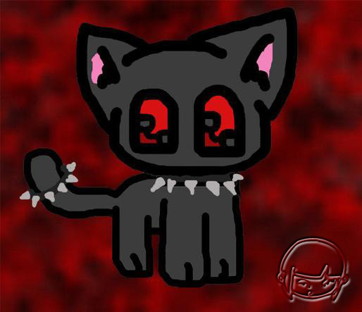 Goth cat request 4 Falconpool by Lillygleam