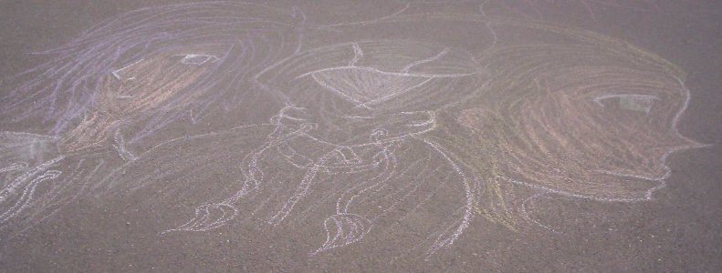 Organization XIII in sidewalk Chalk by Lilmizzrebel31