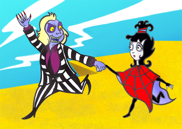 Beetlejuice and Lydia by Lilostitchfan