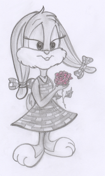 Babs with rose by Lilostitchfan