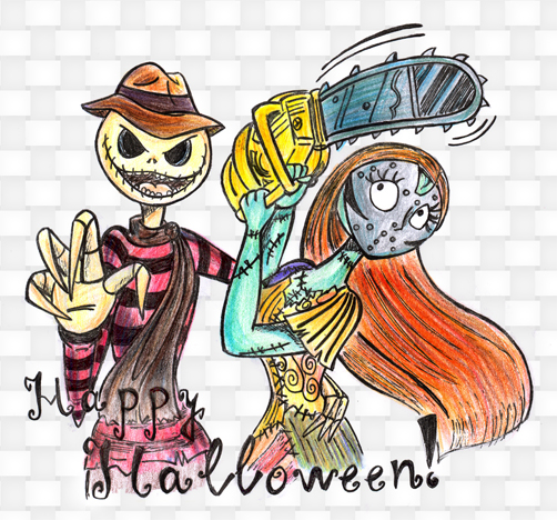 Jack and Sally Happy Halloween by Lilostitchfan - Fanart Central