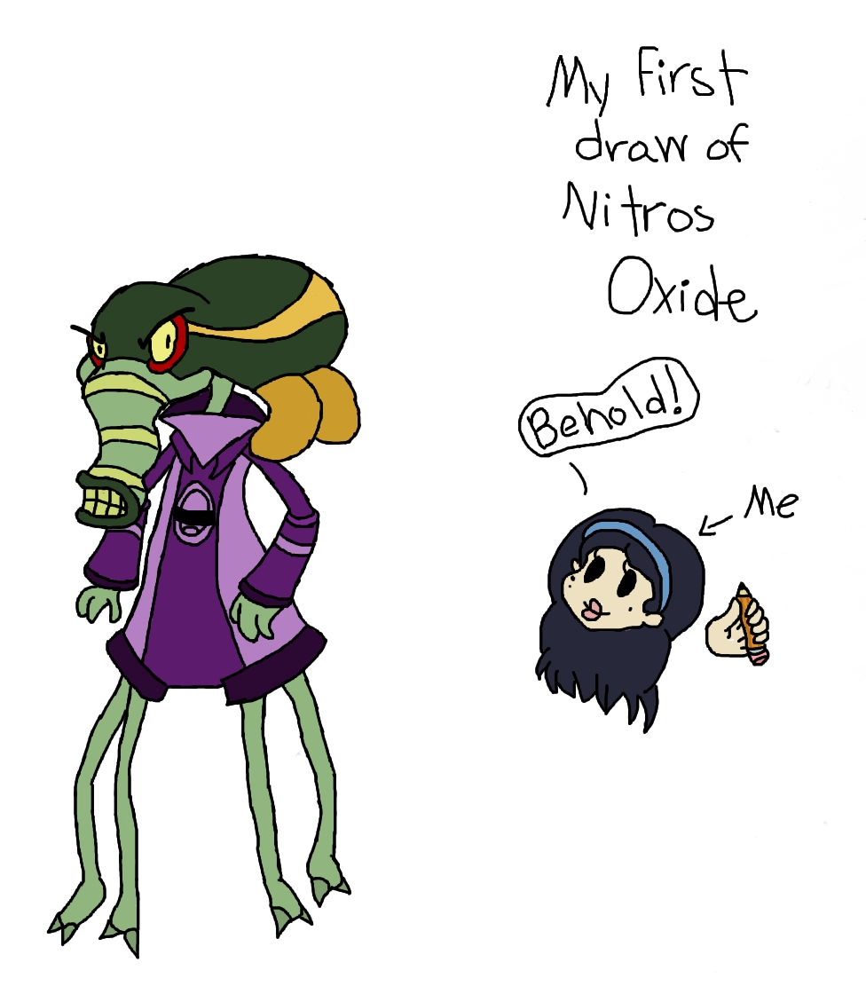 My First Drawing Of Nitros Oxide by Lilyreaper1313