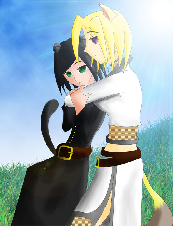Cassie and Yukari by LinkDragodius