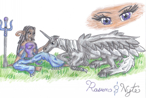 Raven and Nyte by Link_Lover1187