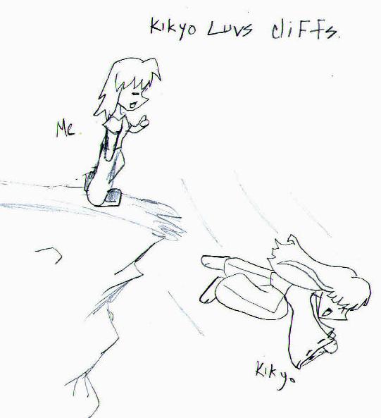 Kikyo loves cliffs by LinkinPark_ChazzyChaz