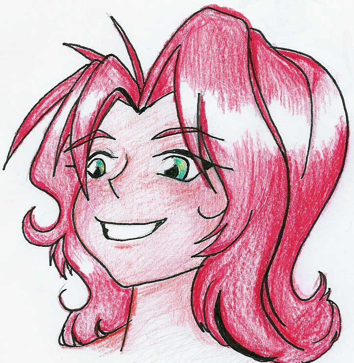 red hair girl by Linneke