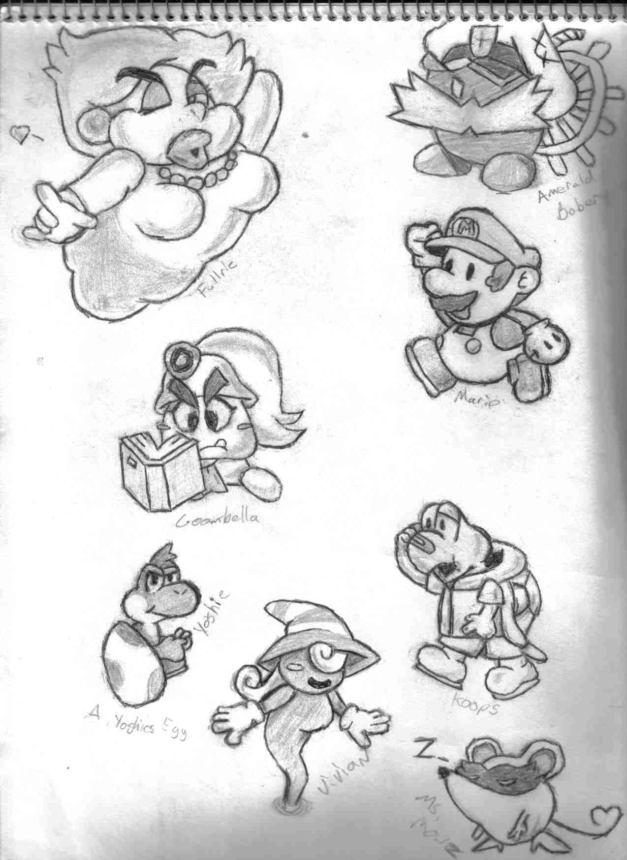 Mario with his partners by LionTamer
