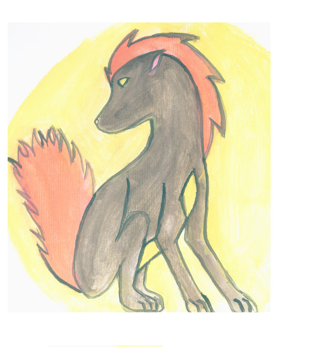 Fire Fox-watercolor by LionessRampant1090