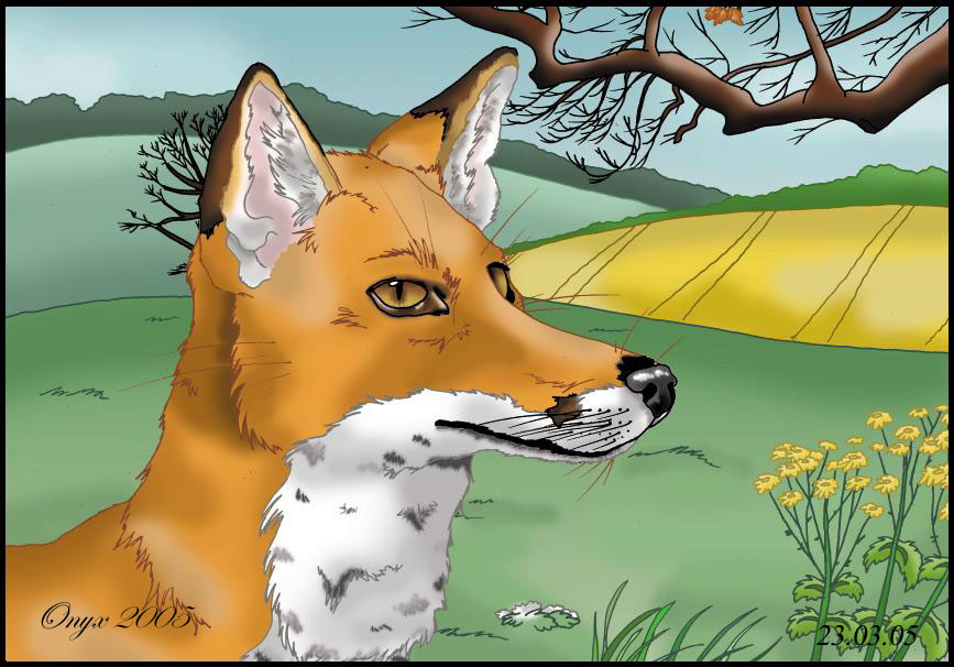 Fox in Spring by LiquidOnyx