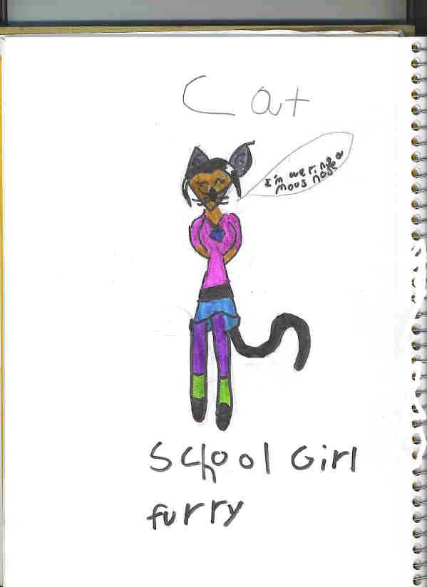 school girl furry by LittleScaryChild