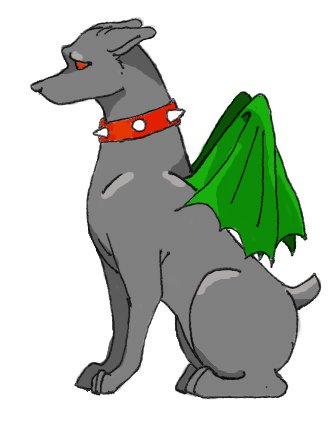Demon doggie Spade by LittleWashu