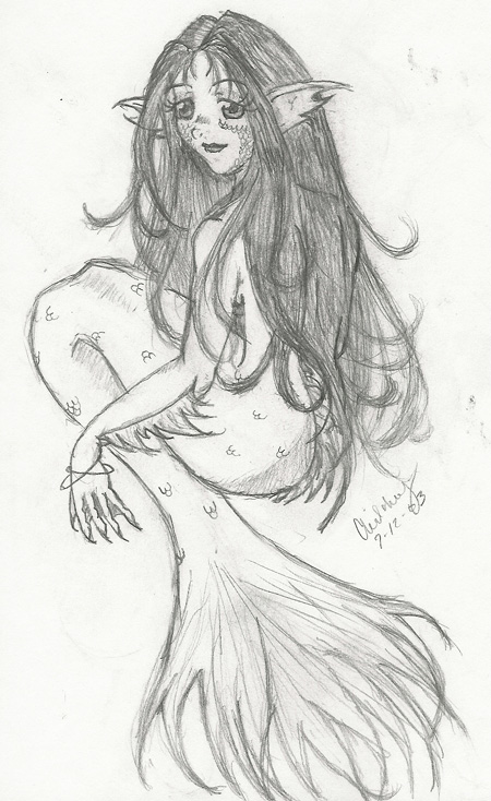 My version of a mermaid (updated) by LittleWashu