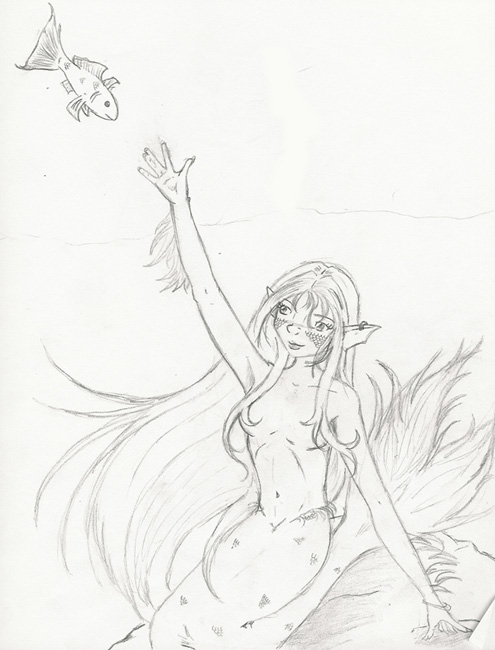 mermaid #4 - by LittleWashu