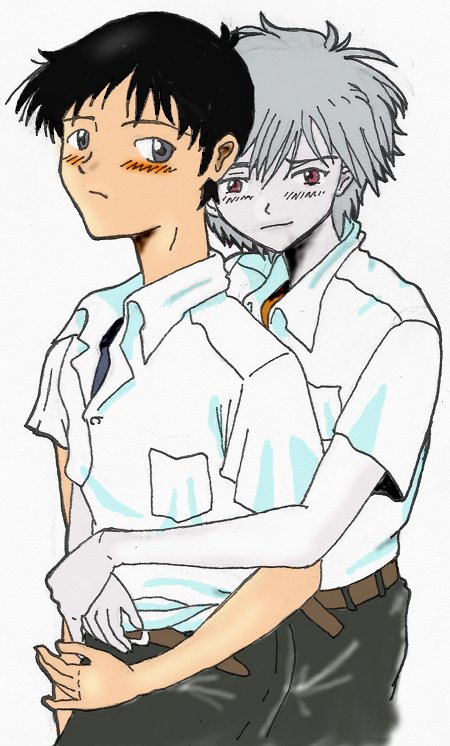 Shinji and Kaoru by LittleWashu