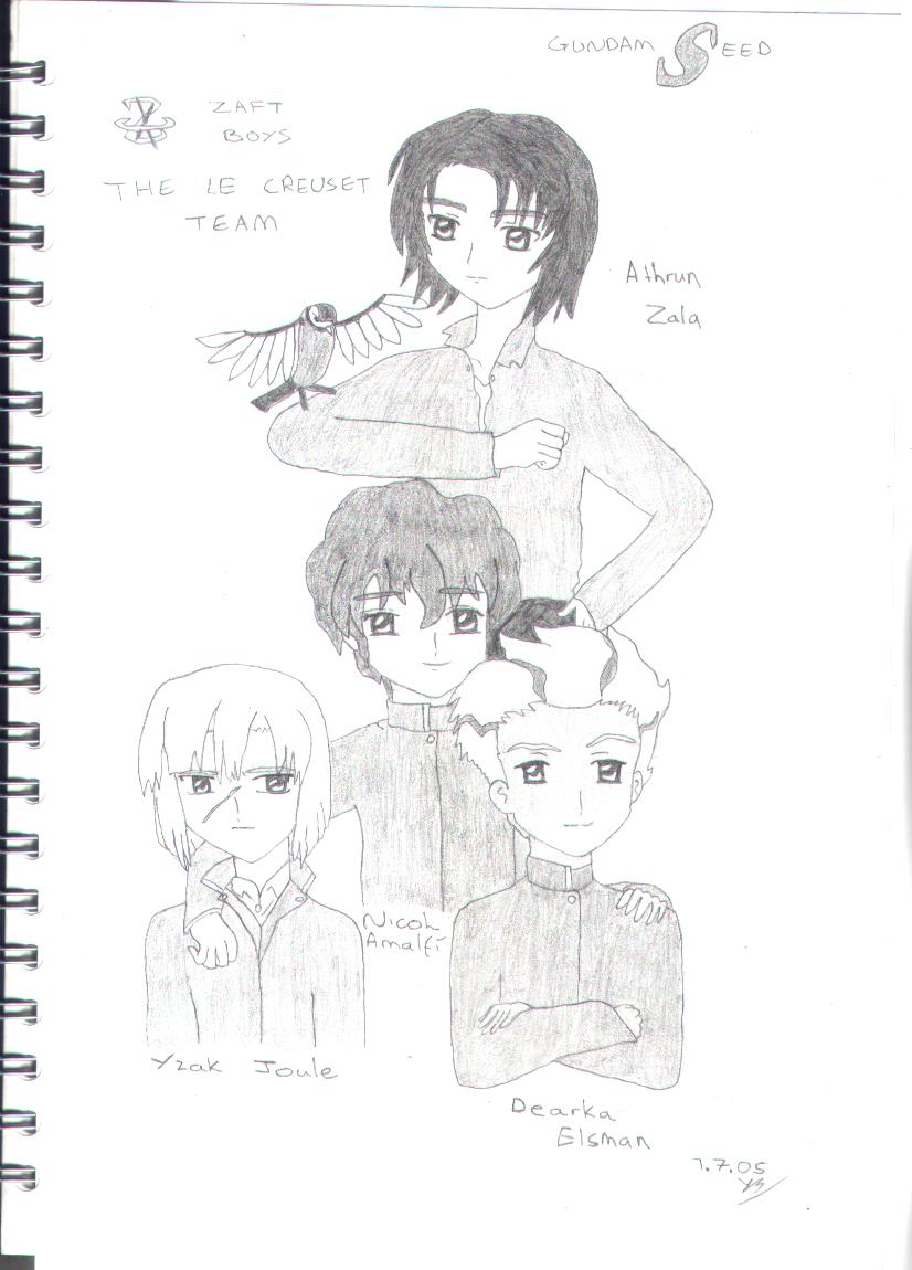 Zaft Boys-The Le Creuset Team by Little_Miss_Anime