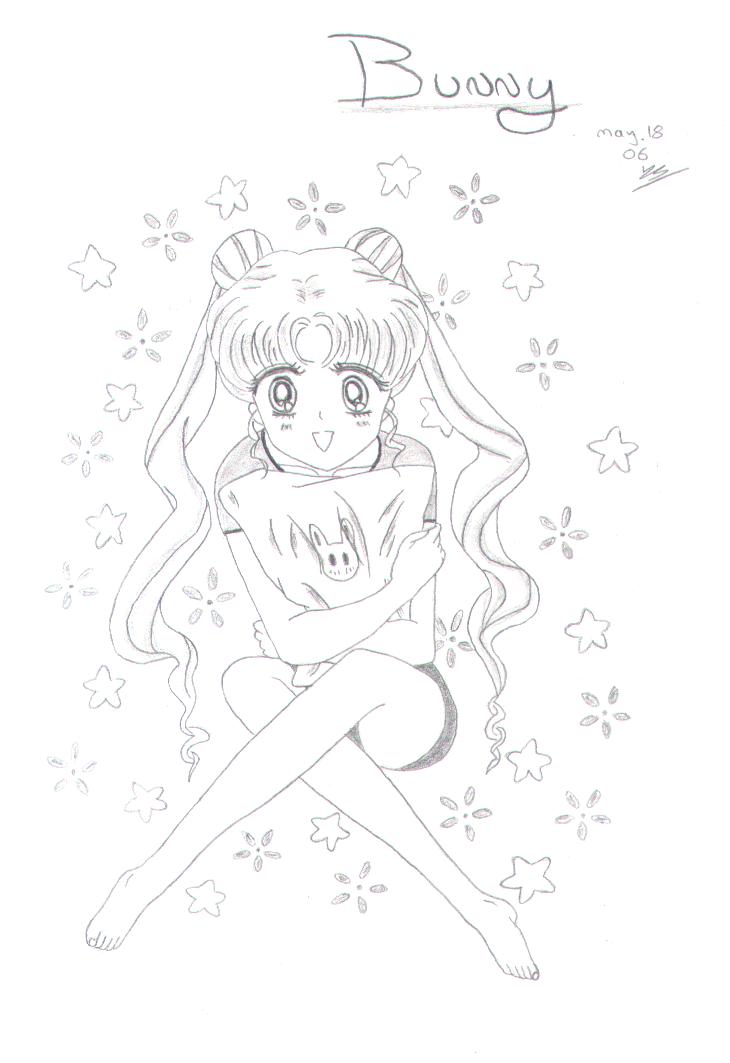 Bunny (Usagi manga style sketch) by Little_Miss_Anime