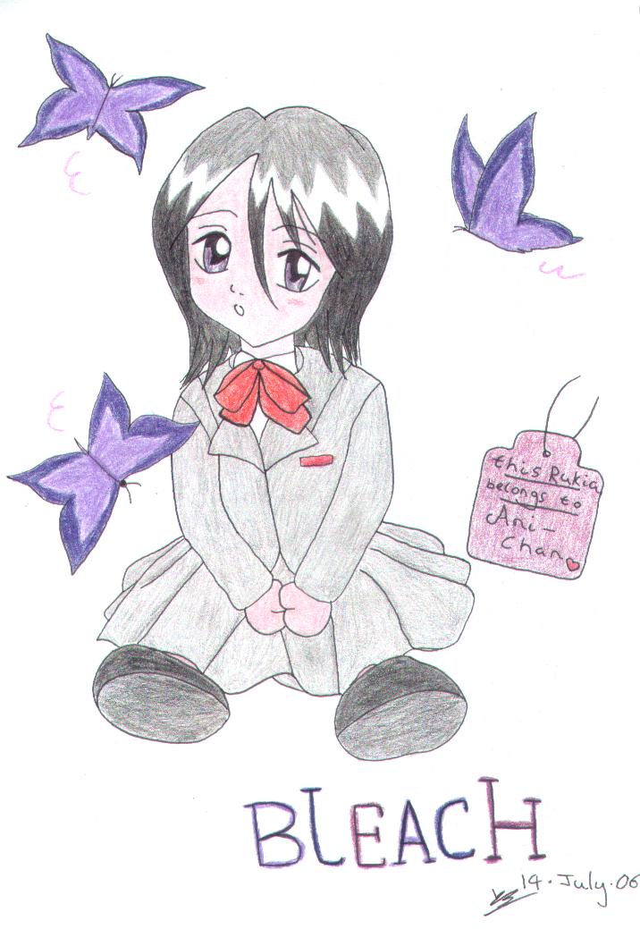 Rukia *Saeki Annika art trade* by Little_Miss_Anime