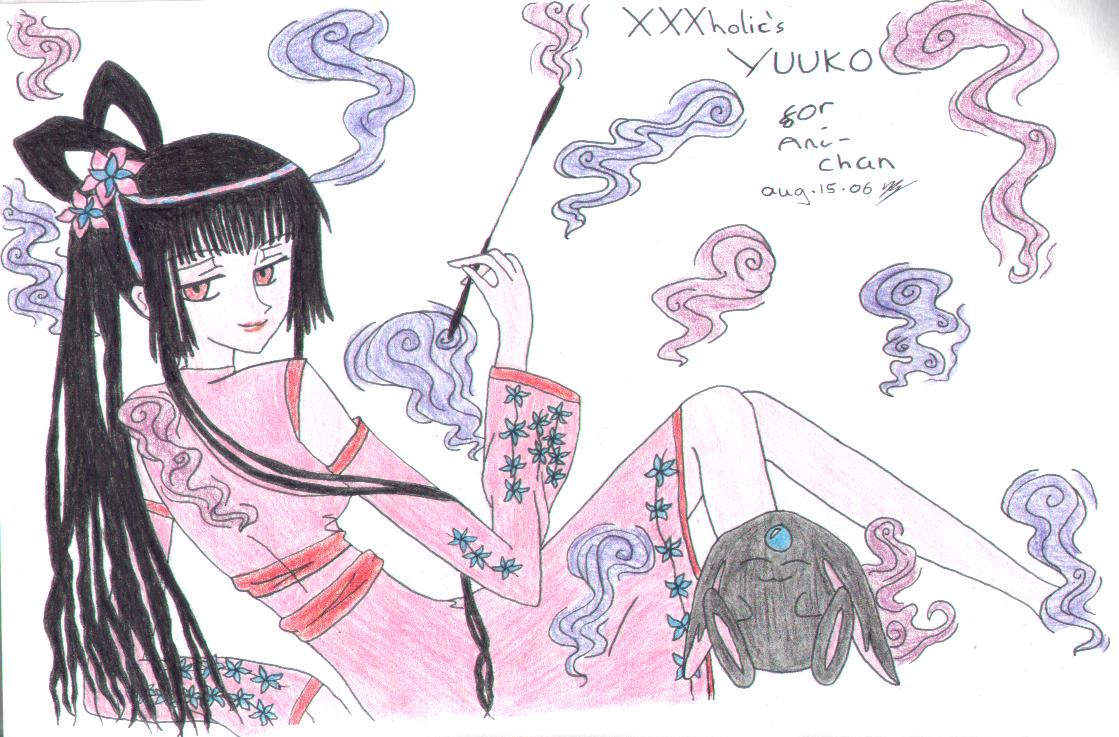 Yuuko *Saeki Annika art trade* by Little_Miss_Anime