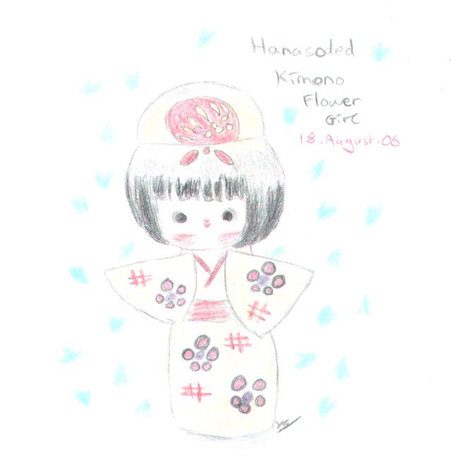 Hanasoded-Kimono Flower Girl by Little_Miss_Anime